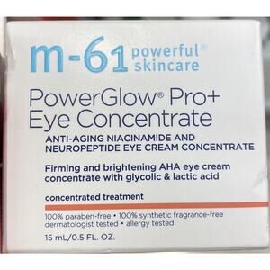 M-61 Powerful Skincare PowerGlow Pro+ Eye Concentrate 0.5 fl oz New Sealed